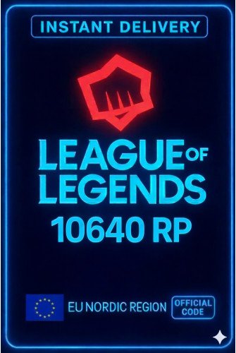 Riot Points - 10640 RP (EU)