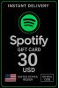 Spotify Gift Card - 30 Usd