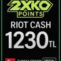 2XKO - KO Points 1230 TL Riot Cash