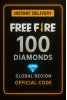 Free Fire 100 +10 Diamonds ( Global )