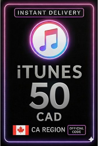 iTunes Gift Card 50 CAD CA