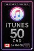 iTunes Gift Card 50 CAD CA