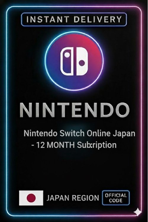 Nintendo Switch Online Japan - 12 Month Subscription