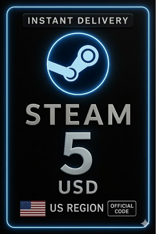 Steam Wallet Card 5 USD