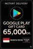 Google Play Gift Card - Indonesia IDR 65.000