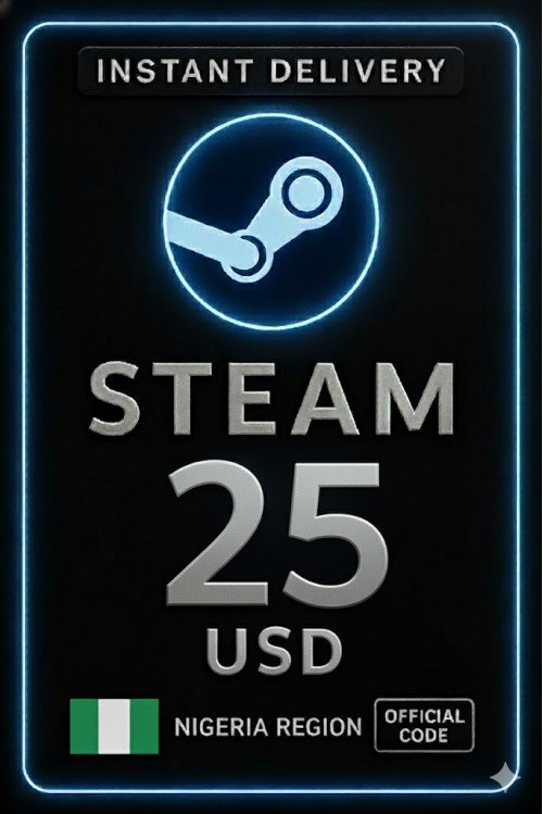 Steam Wallet Code - 25 USD (Nigeria)