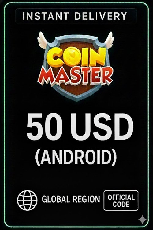 Coin Master (Android) - 50 $ US
