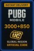 PUBG Mobile - 3000+850 UC