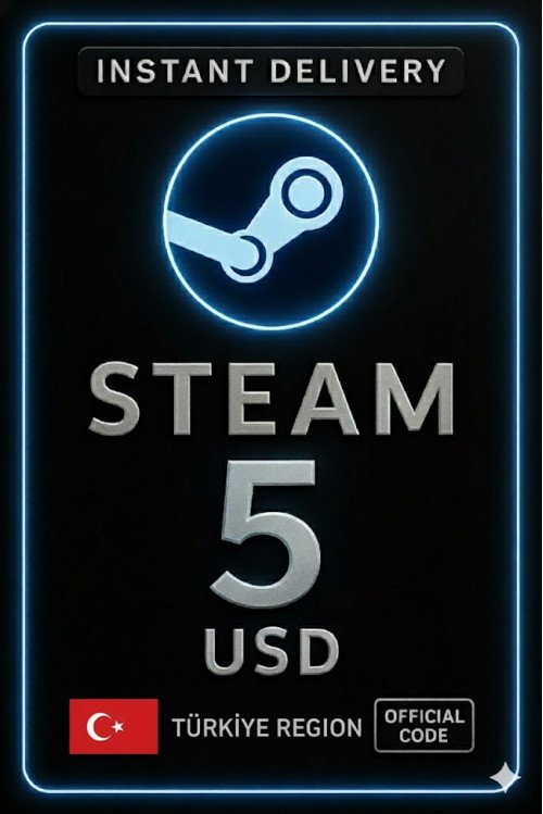 Steam Cüzdan Kodu - 5$ (Türkiye)
