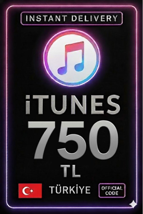 iTunes Hediye Kartı 750 TL Bakiye