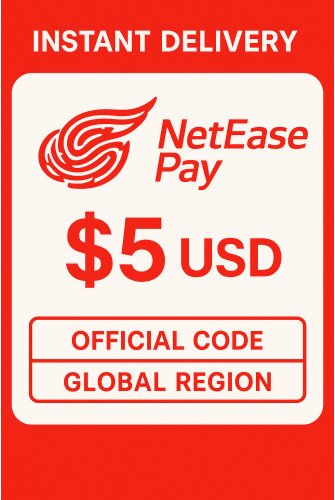 NetEase Pay Gift Card - 5$ USD