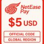 NetEase Pay Gift Card - 5$ USD