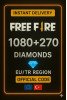 Free Fire 1080+270 Elmas (EU + TR)