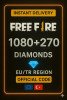 Free Fire 1080+270 Elmas (EU + TR)