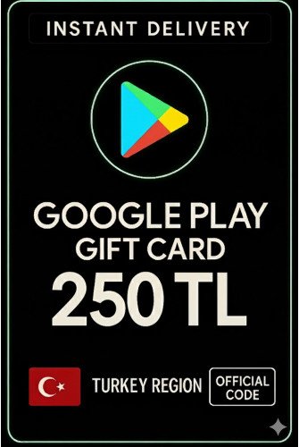 Google Play hediye kodu 250 TRY