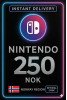 Nintendo eShop 250 NOK
