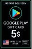 Google Play Gift Card - United States 5 $