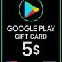 Google Play Gift Card - United States 5 $