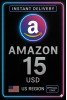 $15 Amazon.com  Gift Card US