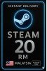 Steam Wallet Code Malaysia RM20