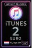 iTunes Gift Card 2 EUR NL