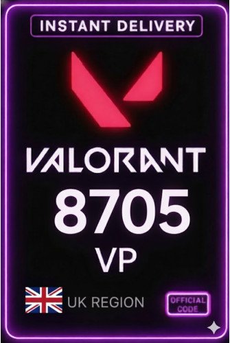 Valorant Points - 8705 VP (UK Seerver)
