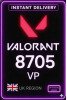 Valorant Points - 8705 VP (UK Seerver)