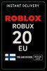 Roblox 20 Euro Game Card (EU)