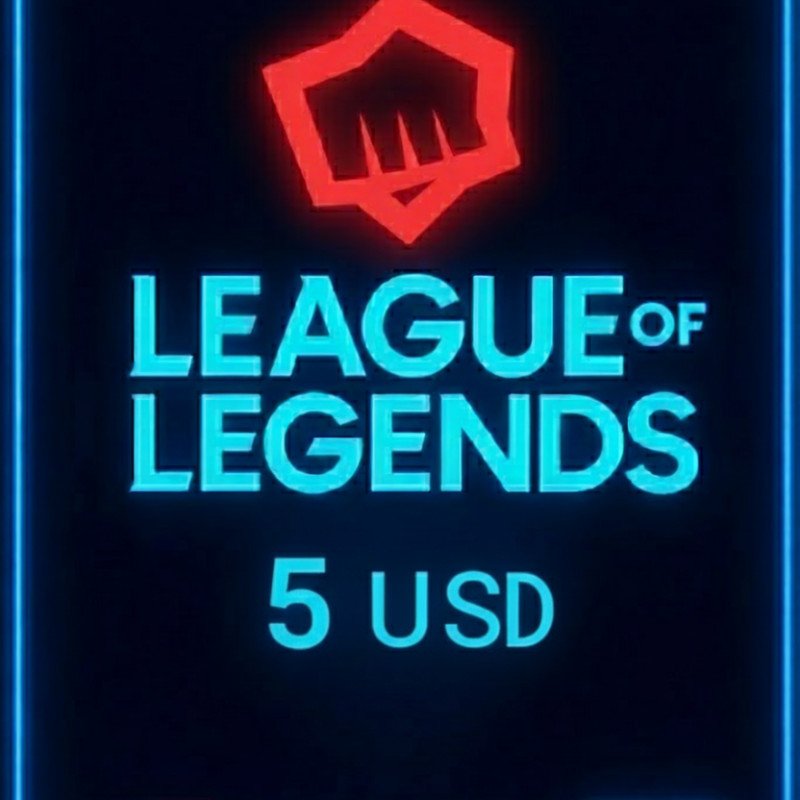 League Of Legends NA 5 Usd Riot Gift Card