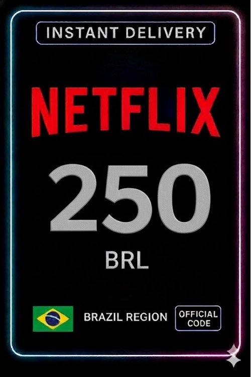 Netflix Gift Card 250 BRL BR