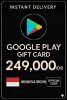 Google Play Gift Card - Indonesia IDR 249.000