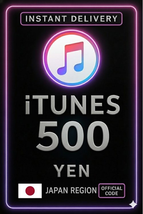 iTunes Gift Card 500 Yen JP