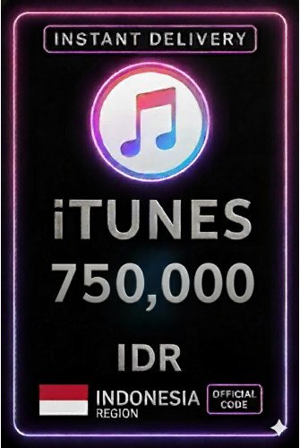 iTunes Gift Card Indonesia - 750.000 IDR