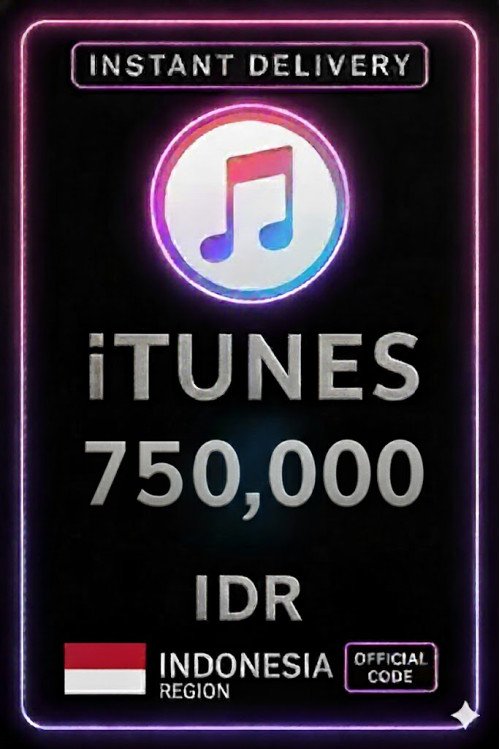 iTunes Gift Card Indonesia - 750.000 IDR