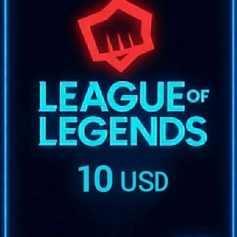 League Of Legends NA 10 Usd Riot Gift Card