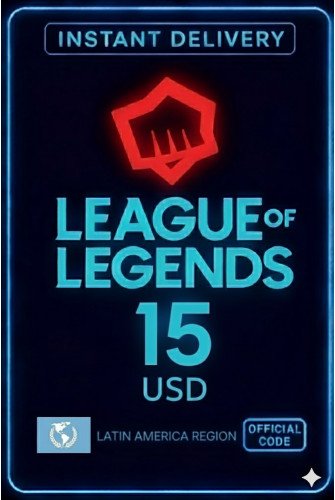 League Of Legends - 15 USD Riot Gift Card
