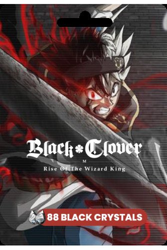 Black Clover Mobile - 88 Black Crystals (Global)