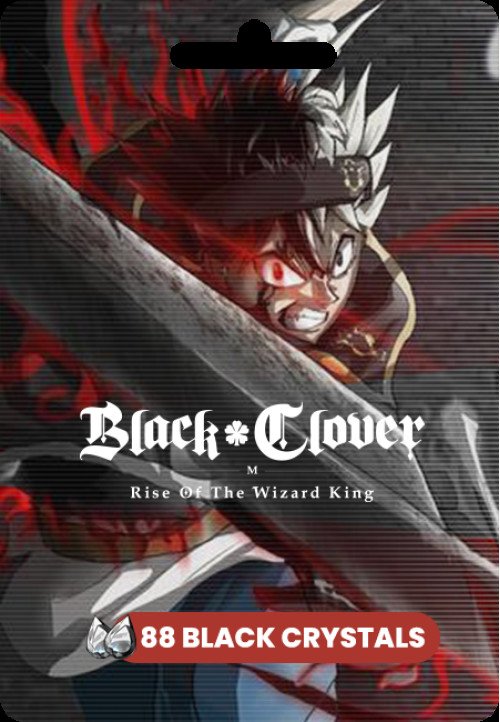 Black Clover Mobile - 88 Black Crystals (Global)
