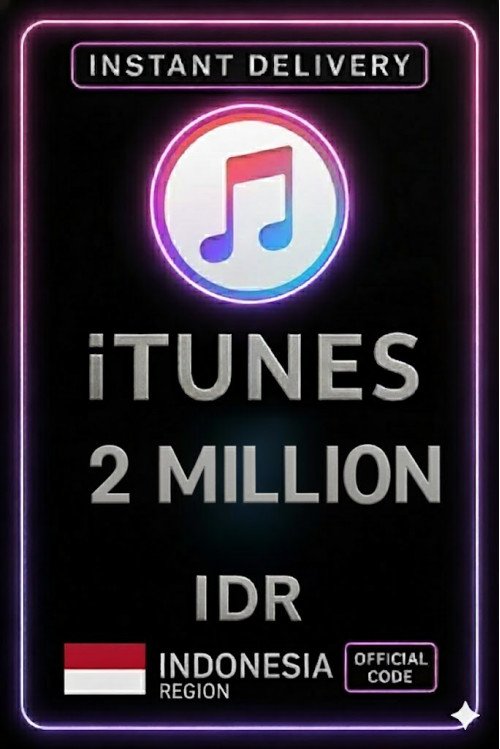 iTunes Gift Card Indonesia - 2.000.000 IDR