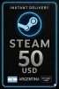 Steam Wallet Code - 50 USD (Argentina)