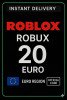 Roblox 20 Euro Game Card (EU)