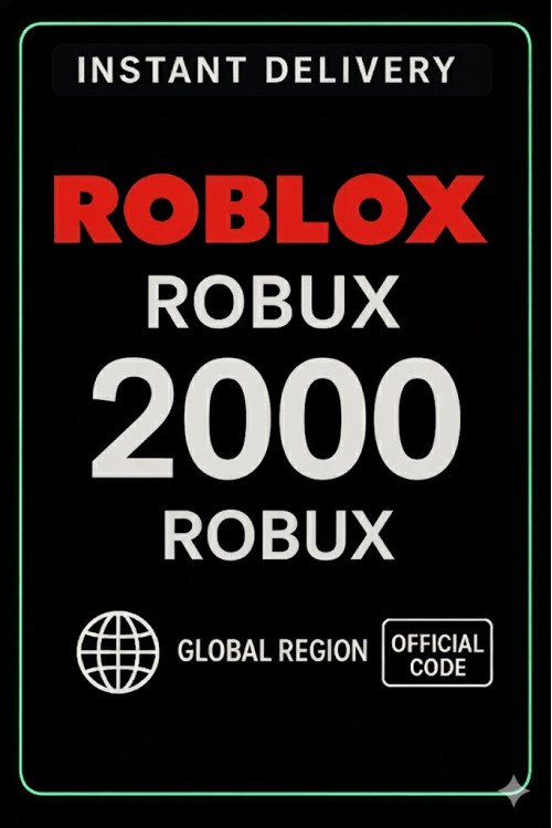 Roblox Gift Cards - 2000 Robux (Global)