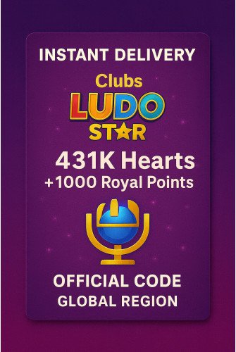 Clubs Ludo Star - 431K Hearts + 1000 Royal Points
