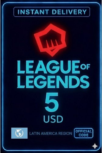 League Of Legends - 5 Usd Riot Gift Card