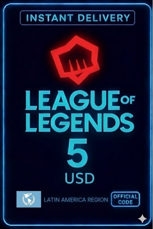 League Of Legends - 5 Usd Riot Gift Card