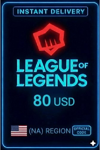 League Of Legends NA 80 Usd Riot Gift Card