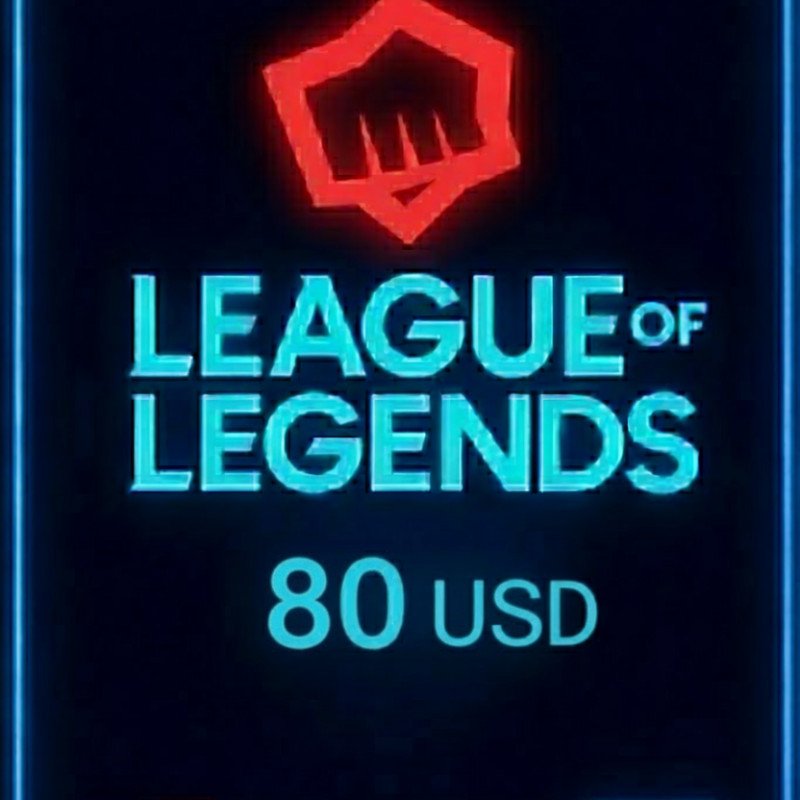 League Of Legends NA 80 Usd Riot Gift Card