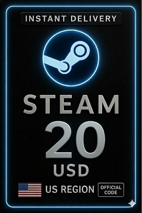 Steam Wallet Card 20 USD