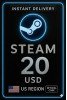Steam Wallet Card 20 USD