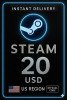 Steam Wallet Card 20 USD